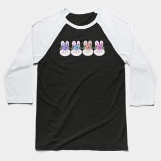 Cute 4 easter Bunnies friends Baseball T-Shirt